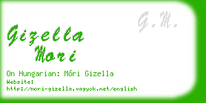 gizella mori business card